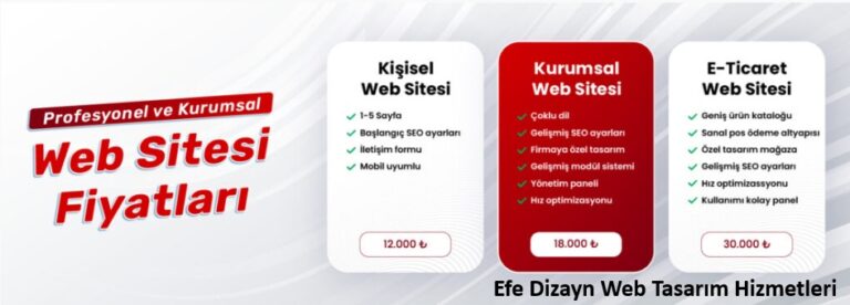 Güncel Web Sitesi Fiyatları 2026