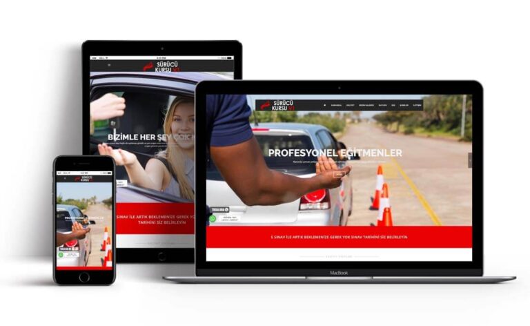 Sürücü Kursları İçin Mersin Kayıt Odaklı Web Tasarım